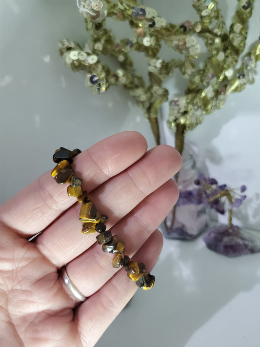 Tigers eye chip bracelet